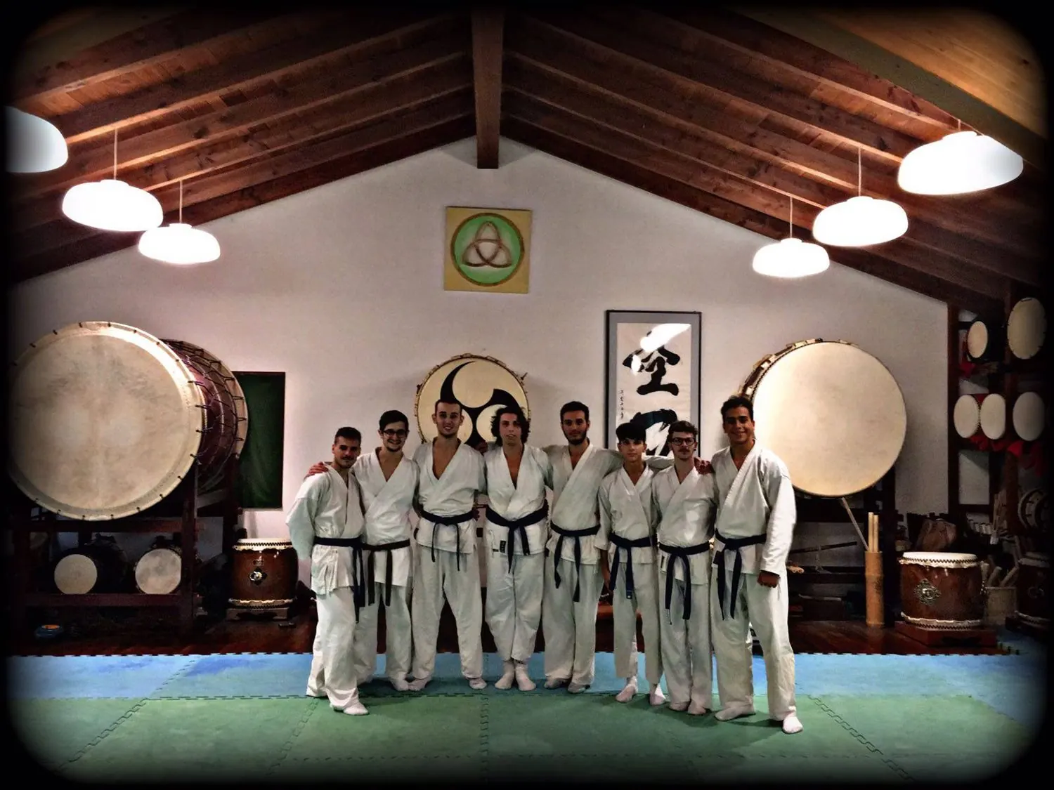 Il gruppo degli agonisti nel Dojo